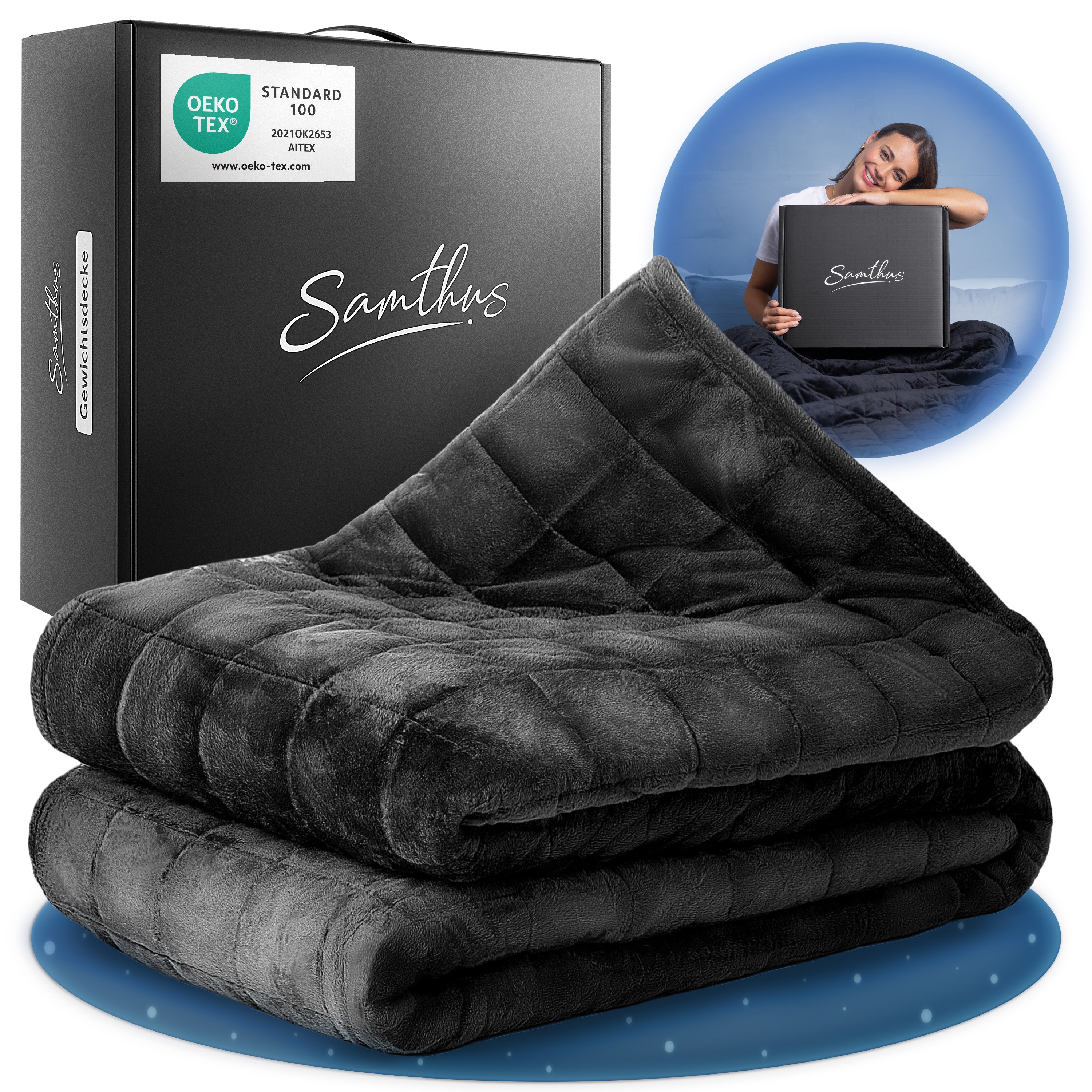 Gewichtsdecke Sherpa Fleece Samthus