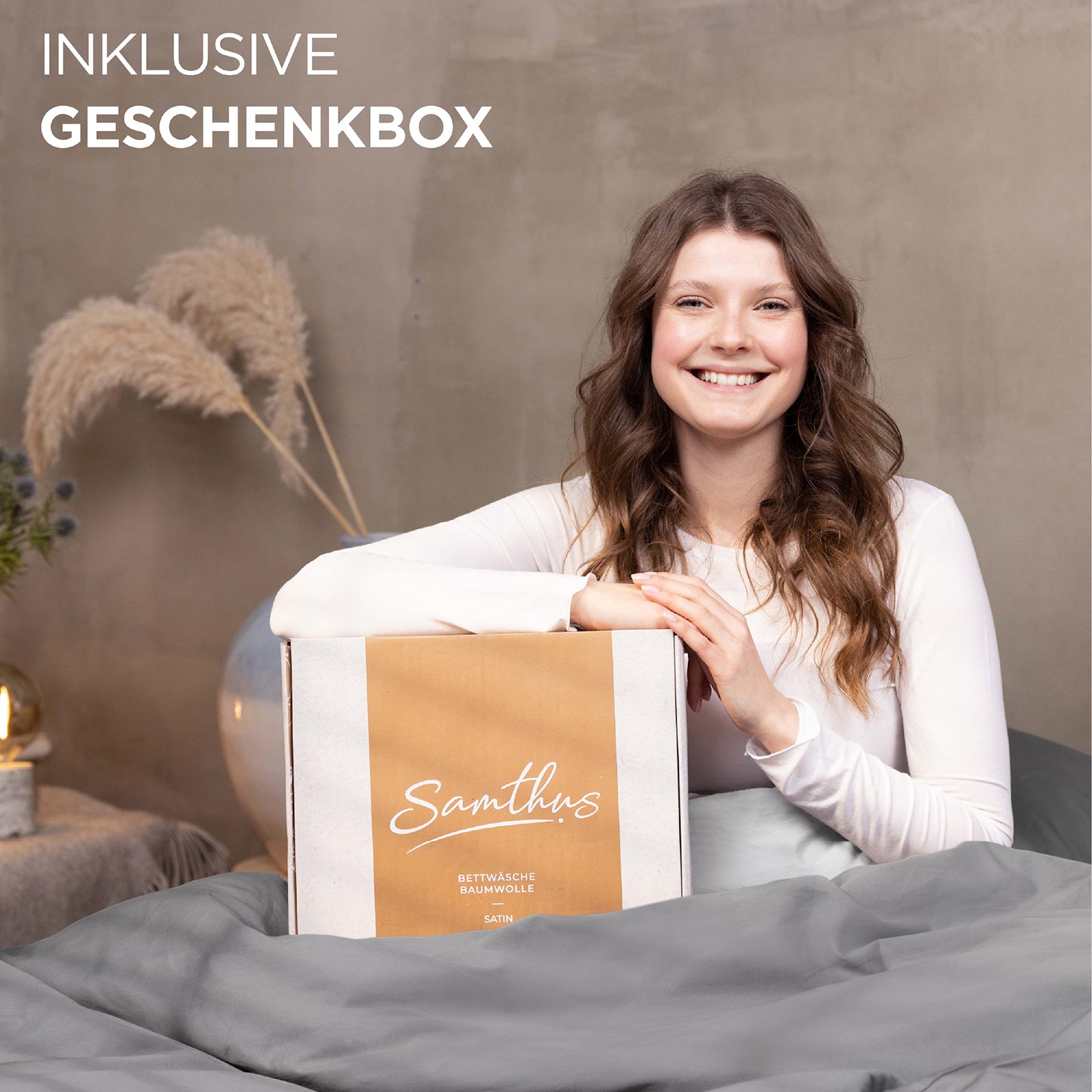 Baumwollsatin Bettwäsche Set Dual Design Alva