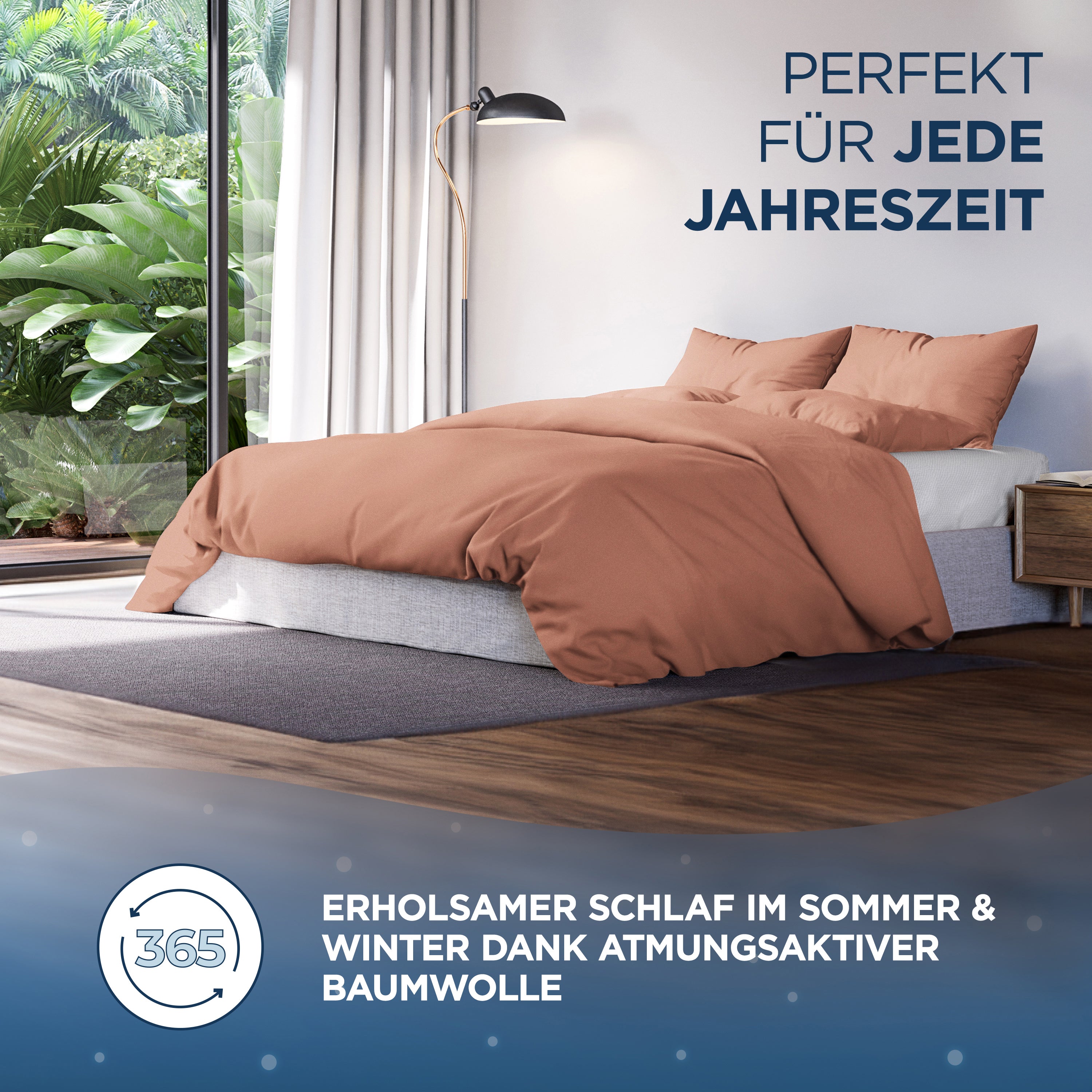 Baumwollsatin Bettwäsche Set Aluna