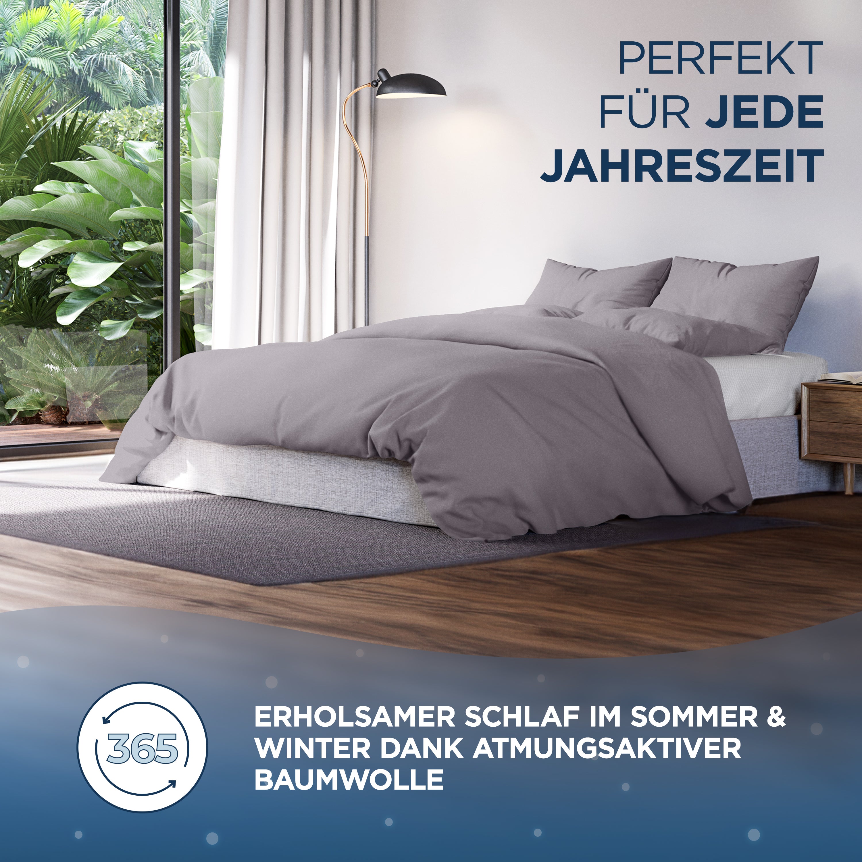 Baumwollsatin Kissenbezug Aluna Samthus