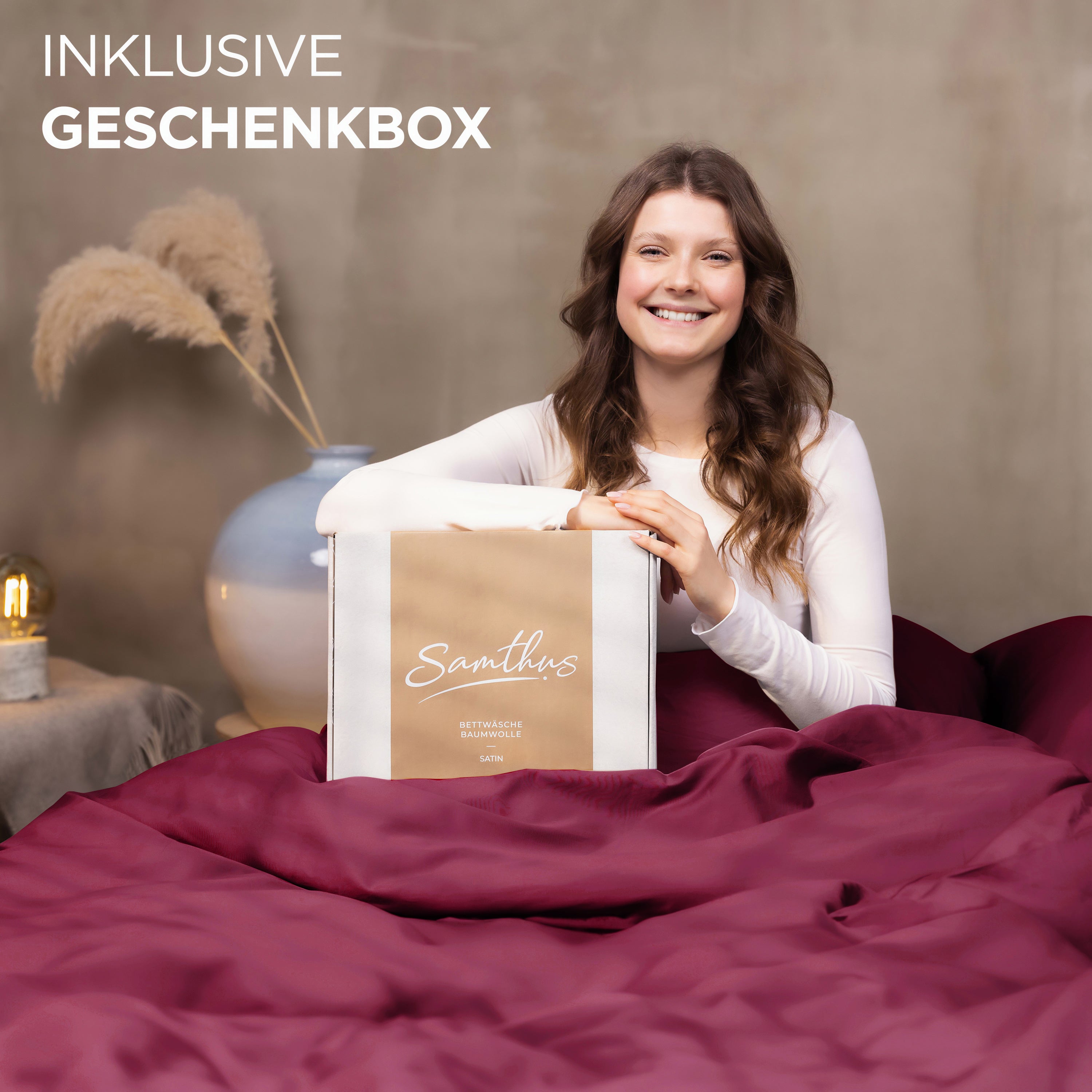 Baumwollsatin Bettwäsche Set Aluna
