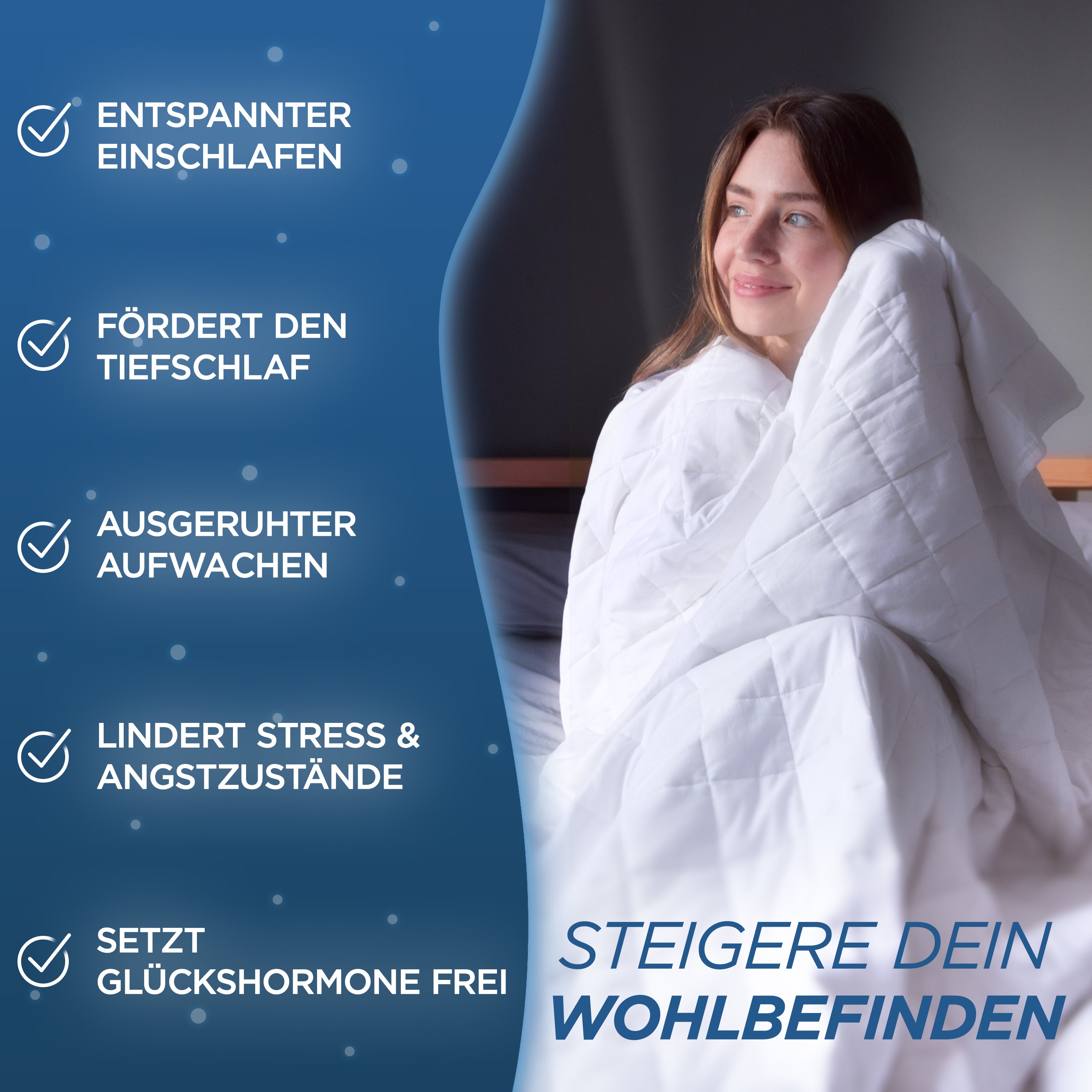 Gewichtsdecke Baumwolle | Therapiedecke Samthus