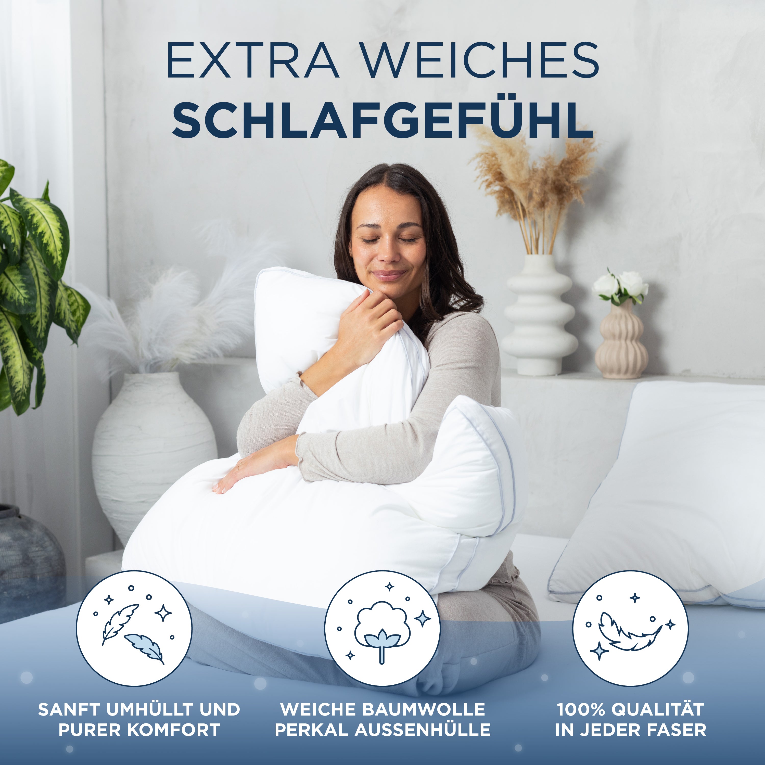 Baumwolle Kissen Soft Deluxe