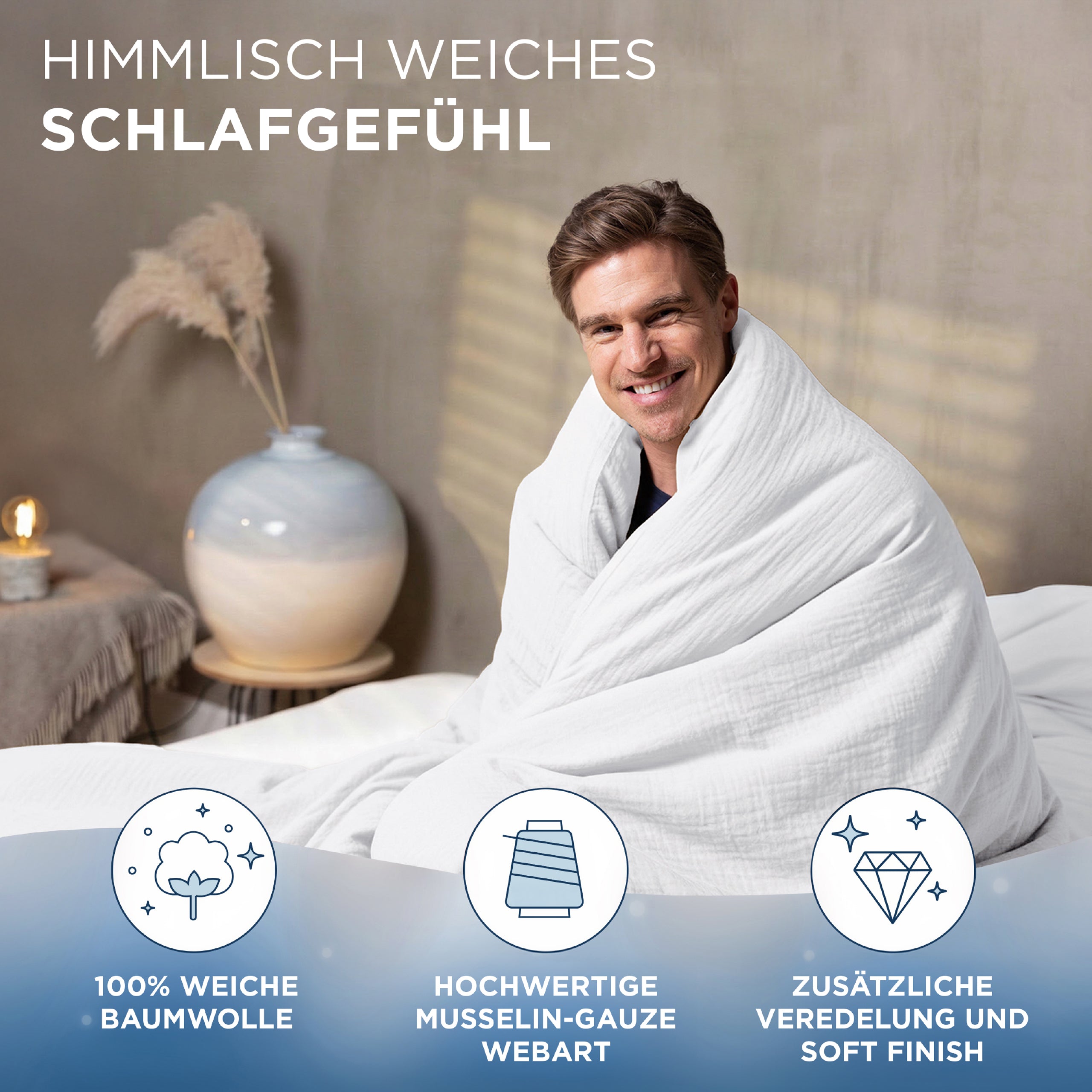Musselin Bettwäsche Aurora
