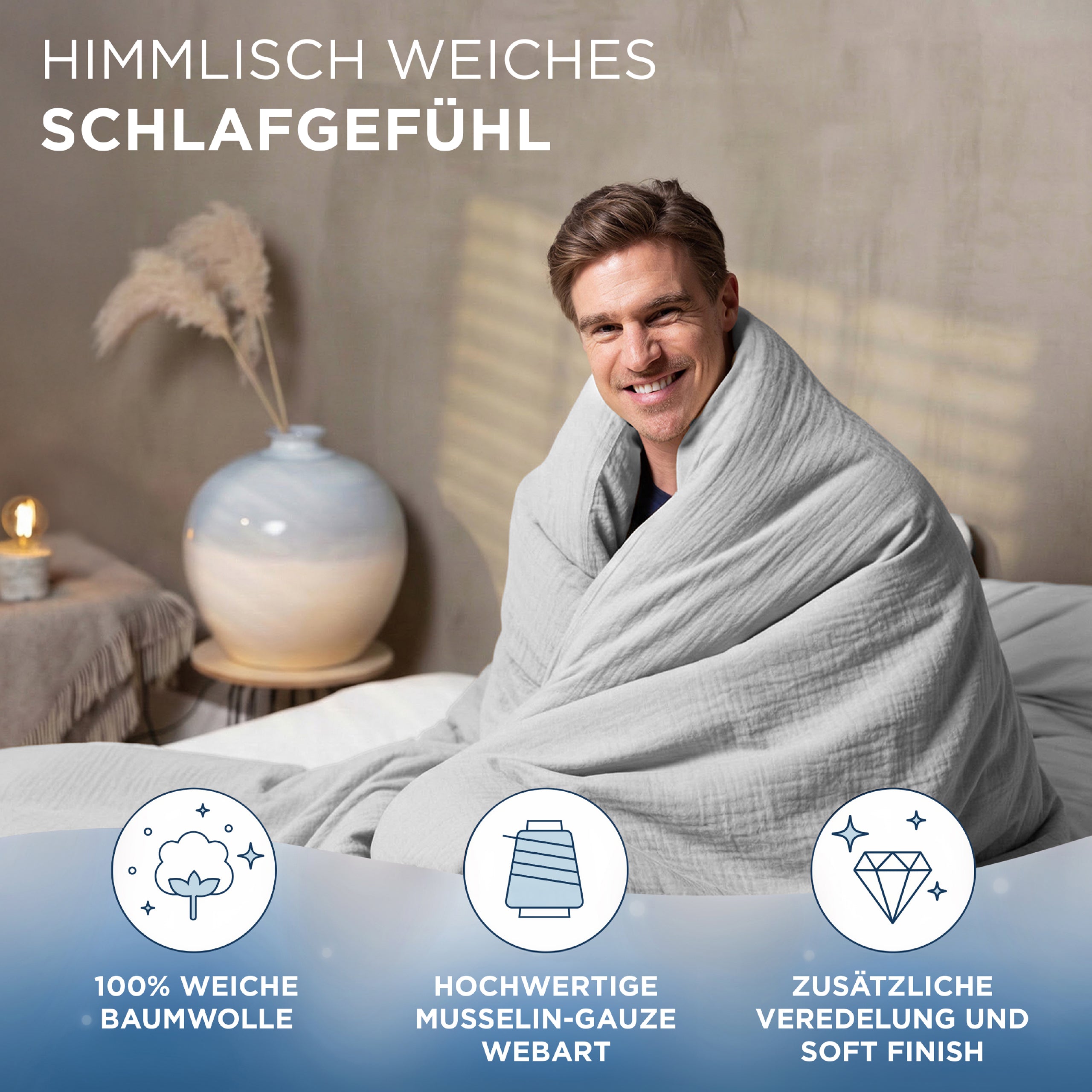 Musselin Bettwäsche Aurora