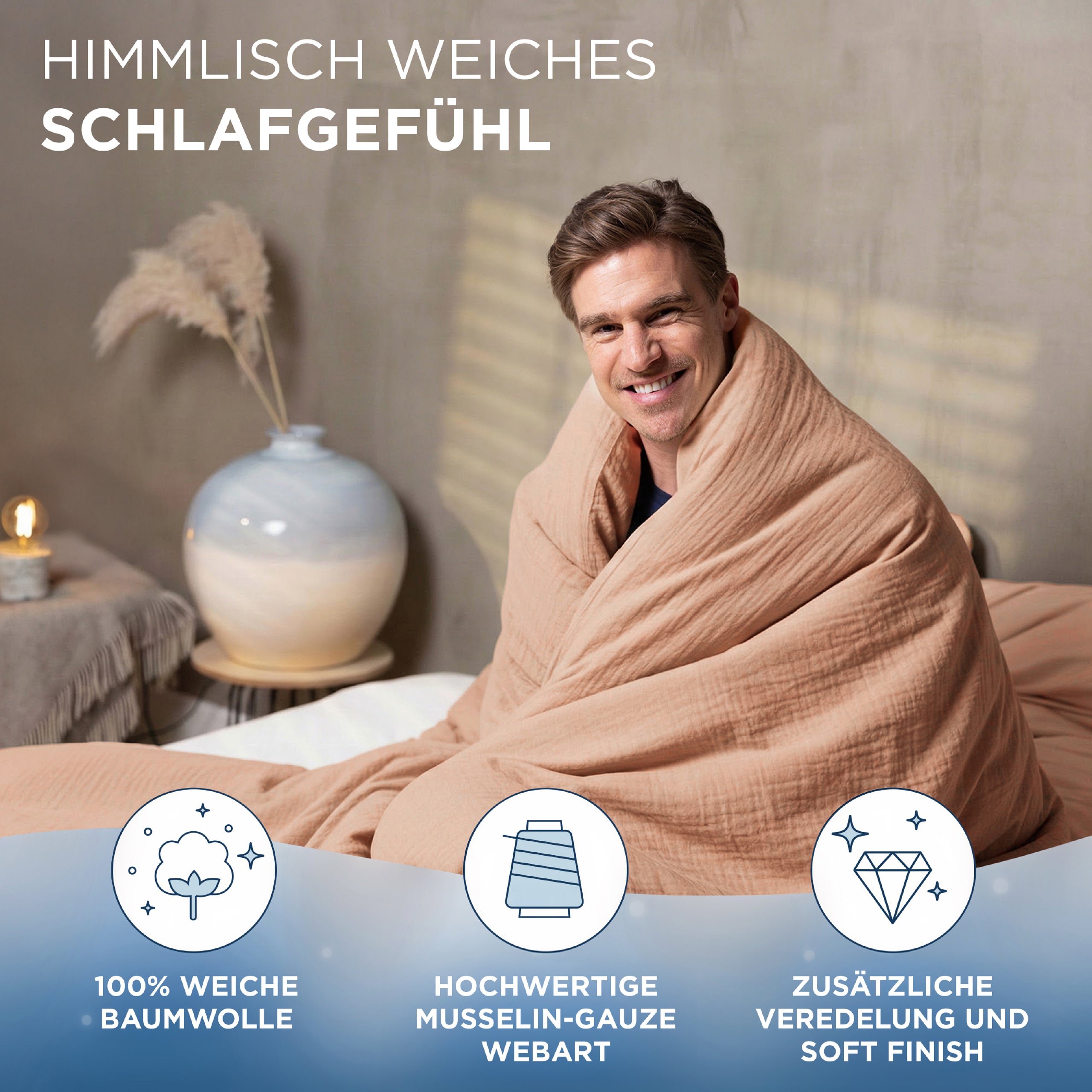 Musselin Bettwäsche Aurora