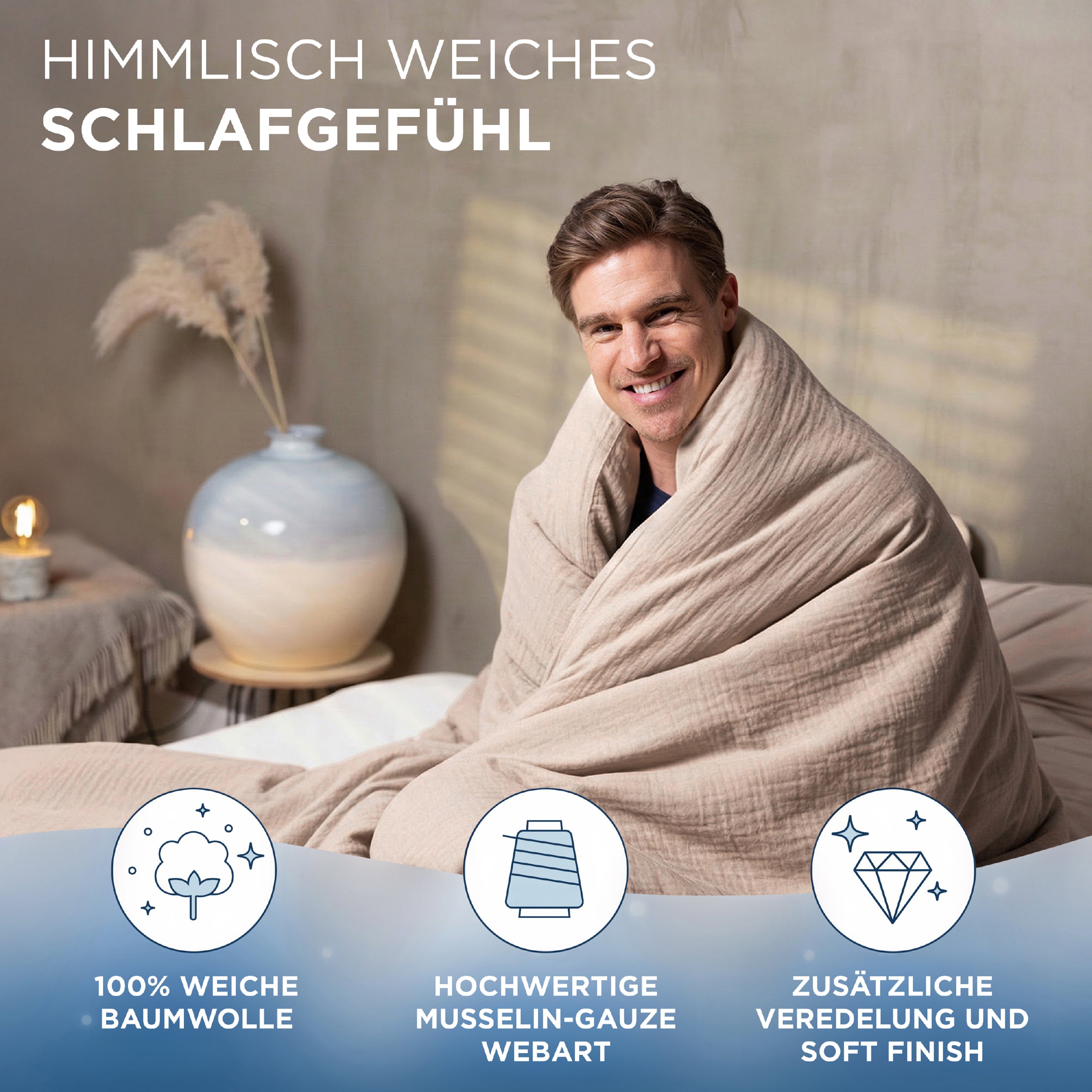 Musselin Bettwäsche Aurora