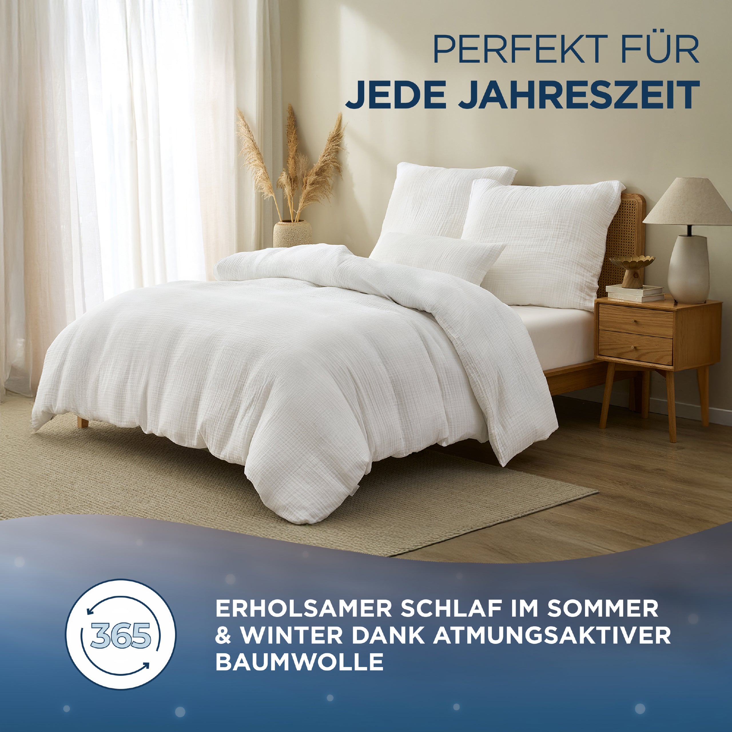 Musselin Bettwäsche Aurora