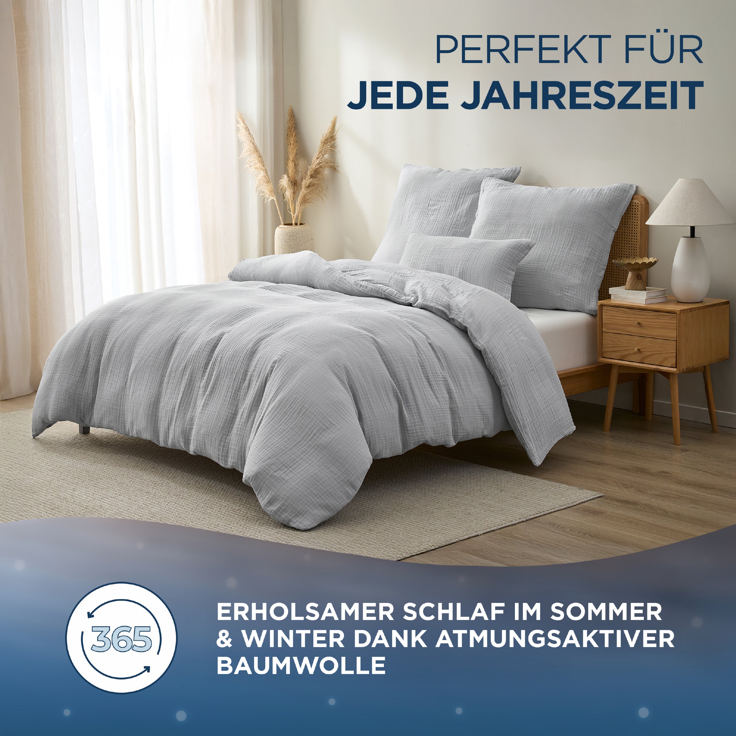 Musselin Bettwäsche Aurora