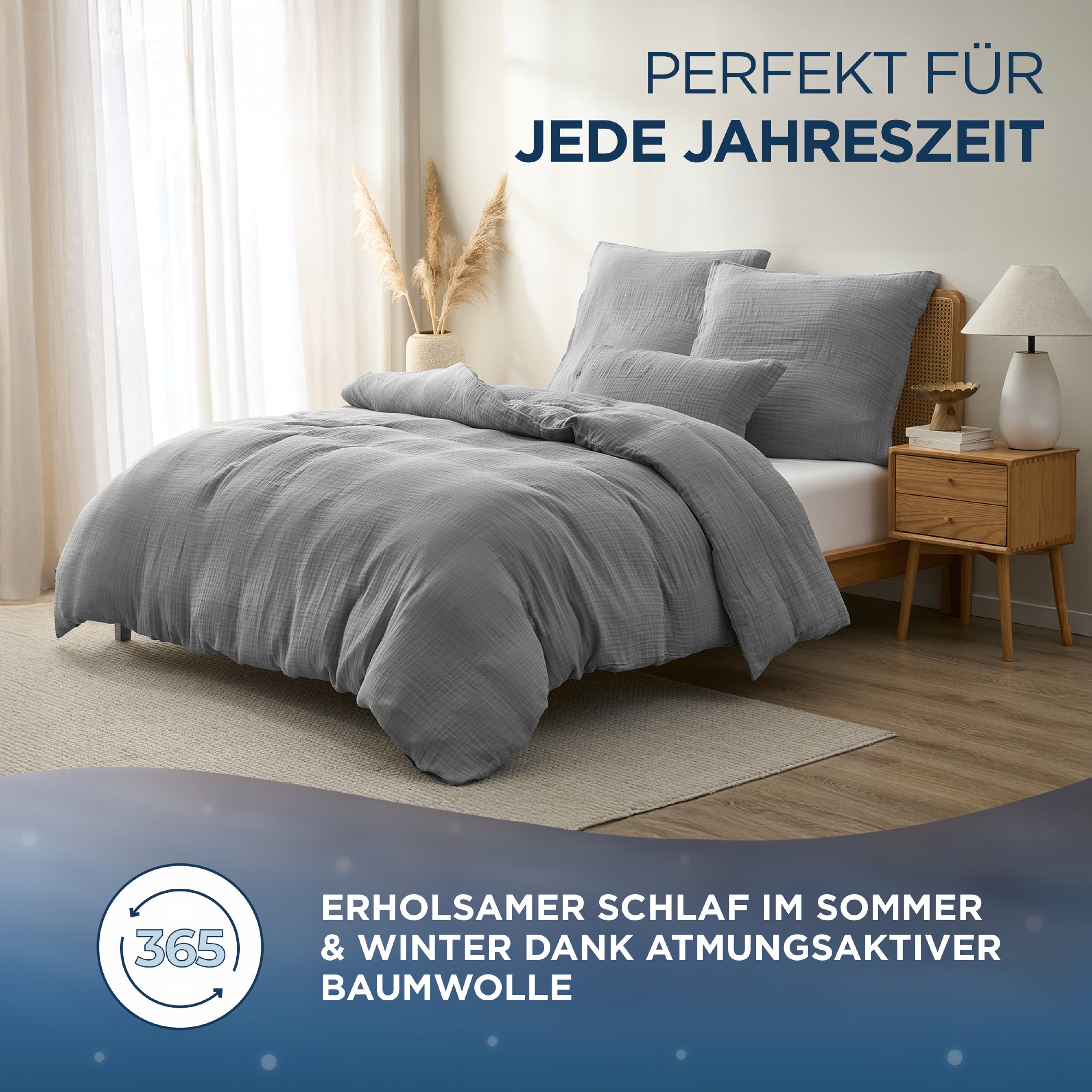 Musselin Bettwäsche Aurora