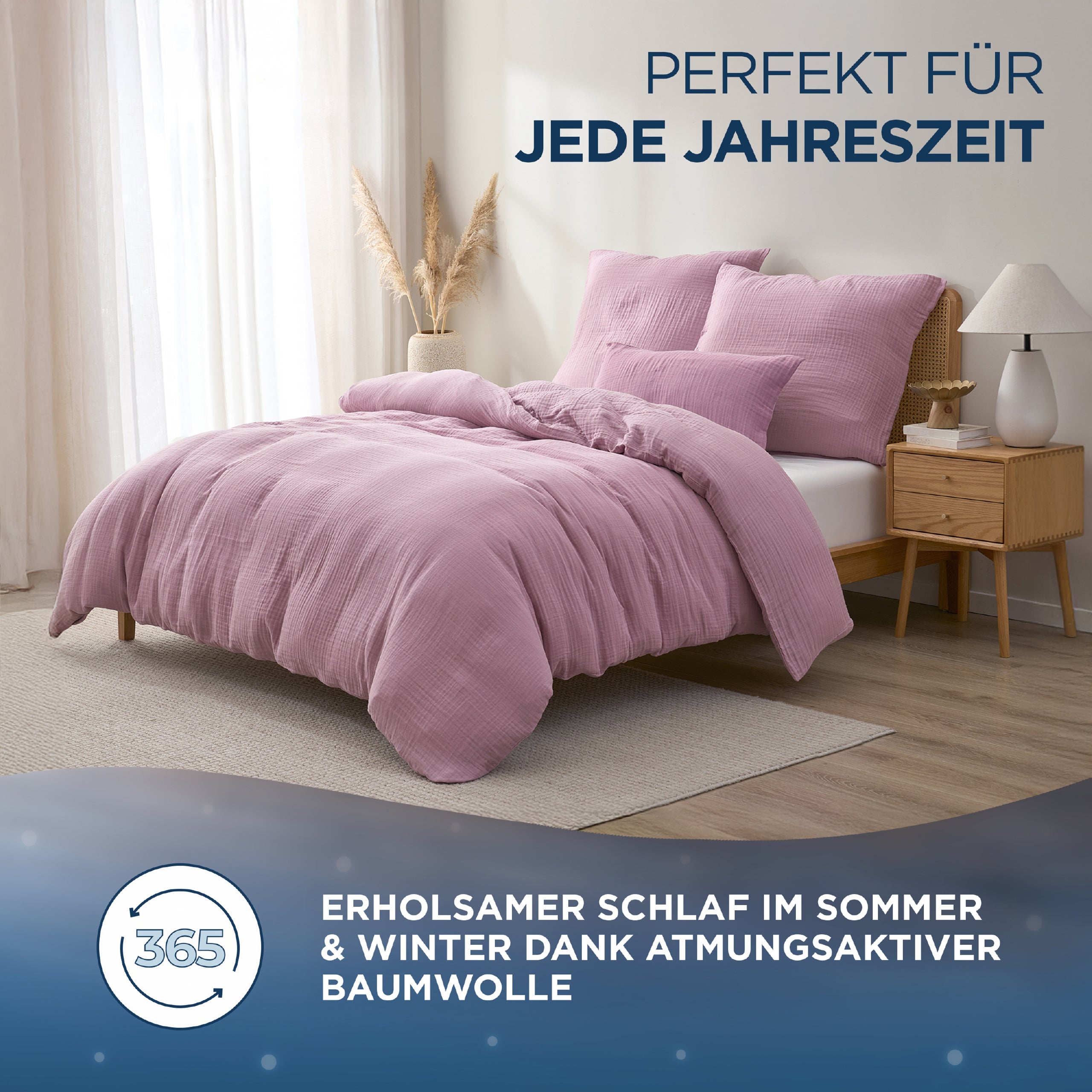Musselin Bettwäsche Aurora