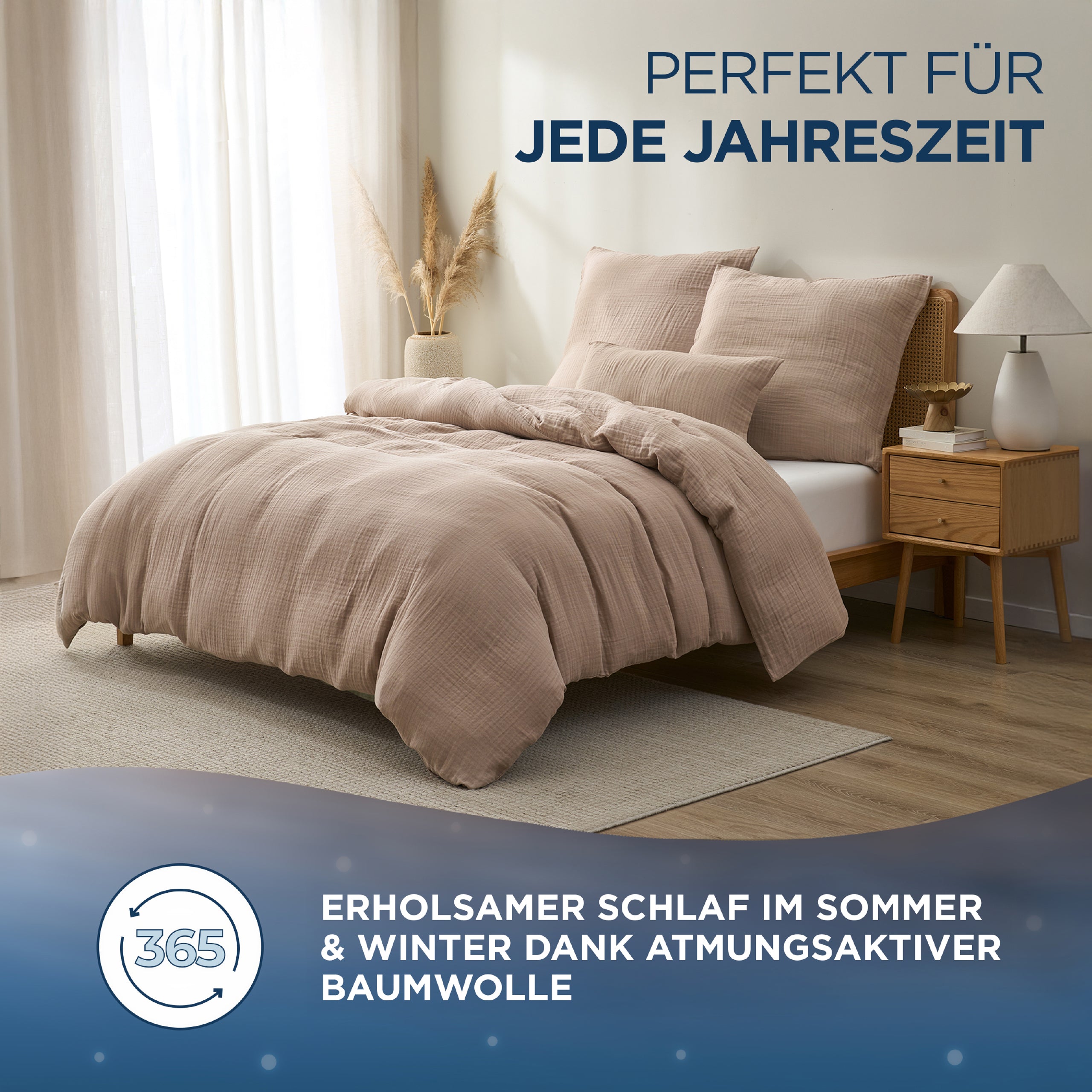 Musselin Bettwäsche Aurora