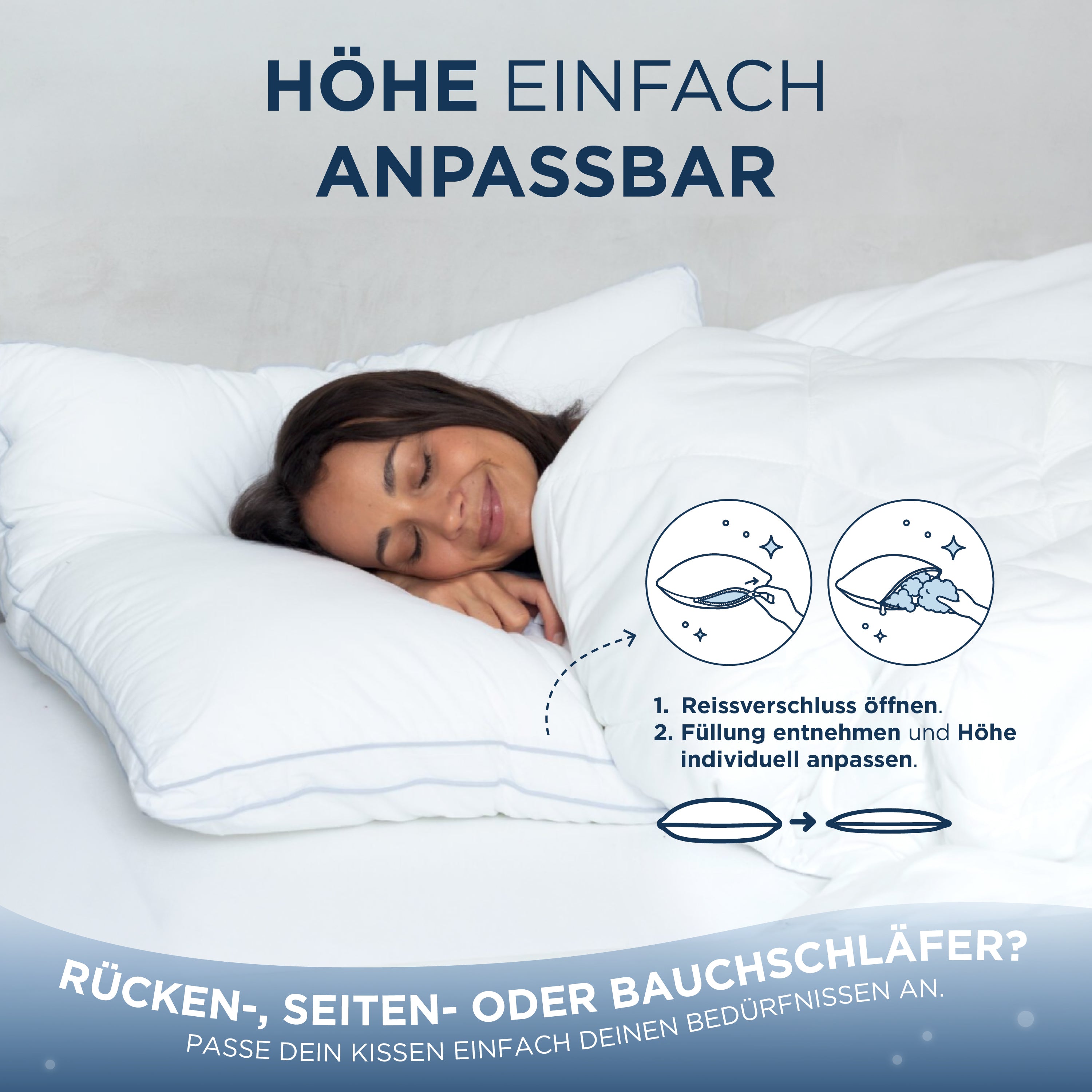 Baumwolle Kissen Soft Deluxe