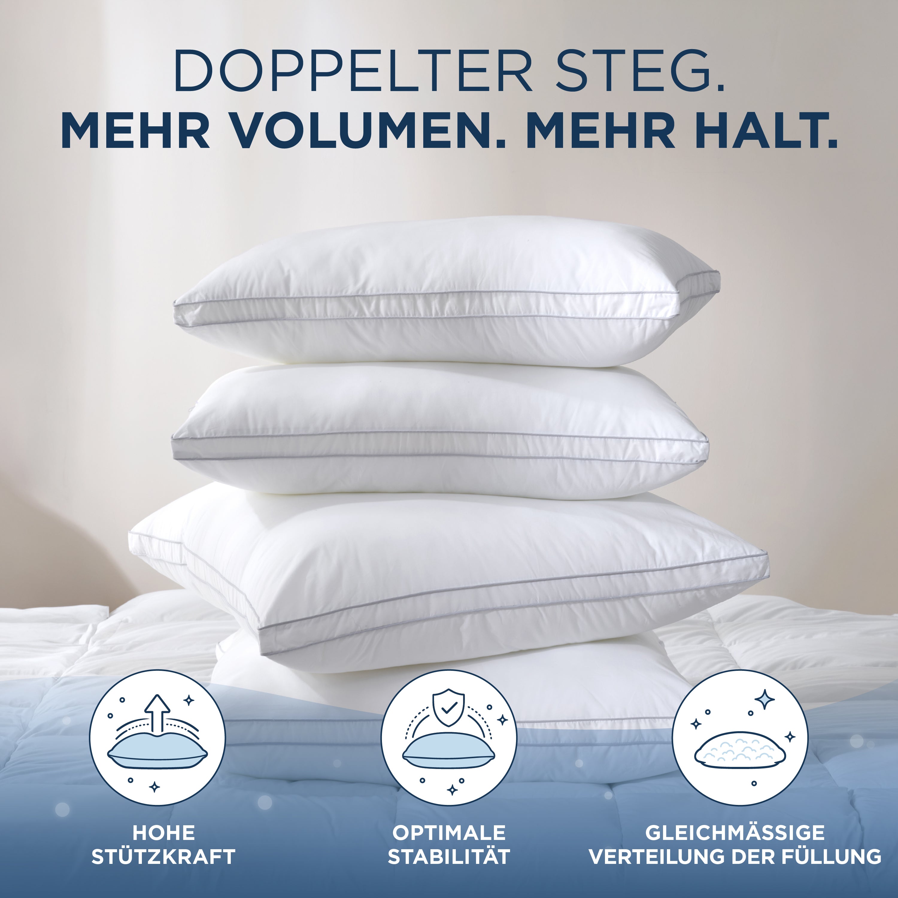 Baumwolle Kissen Soft Deluxe