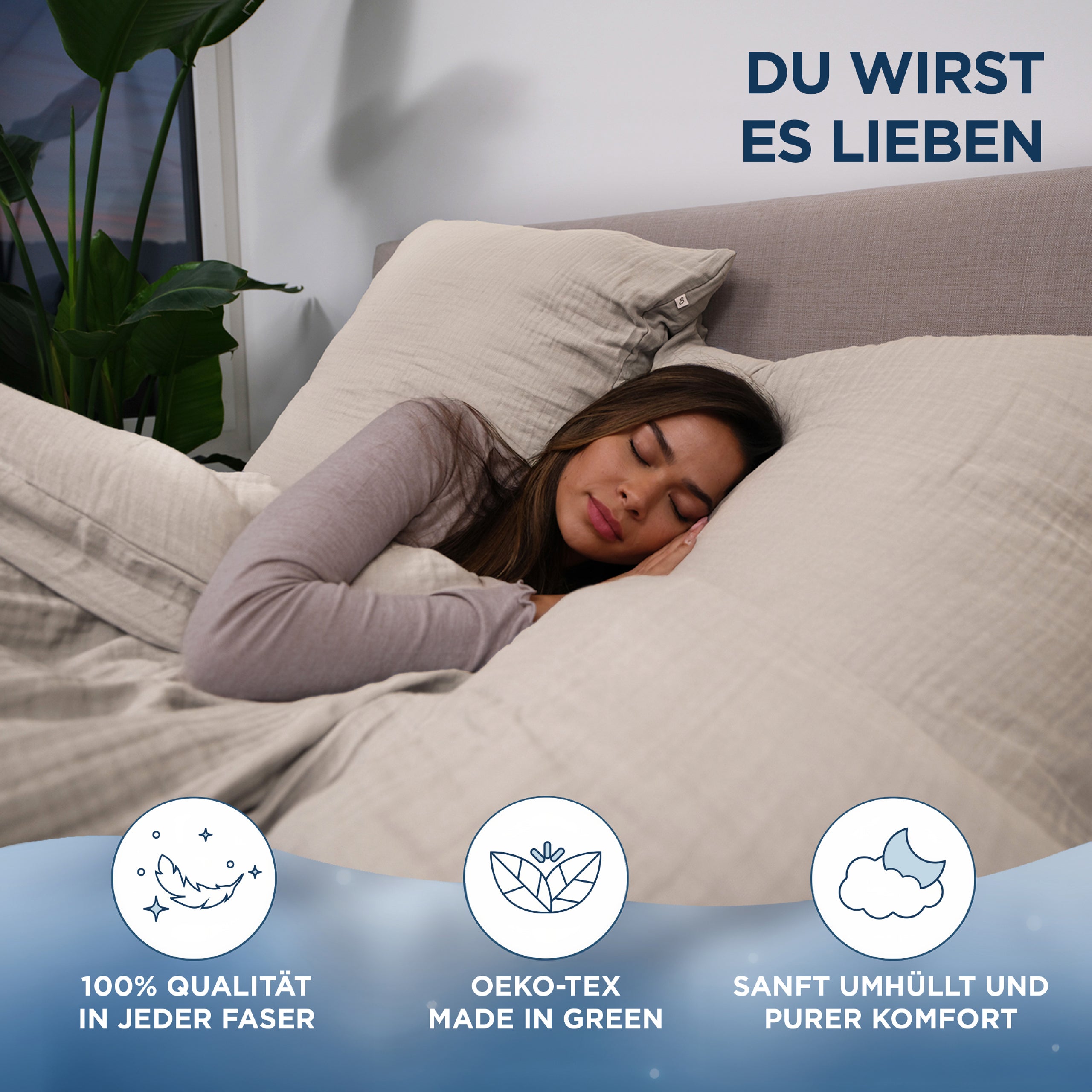 Musselin Bettwäsche Aurora