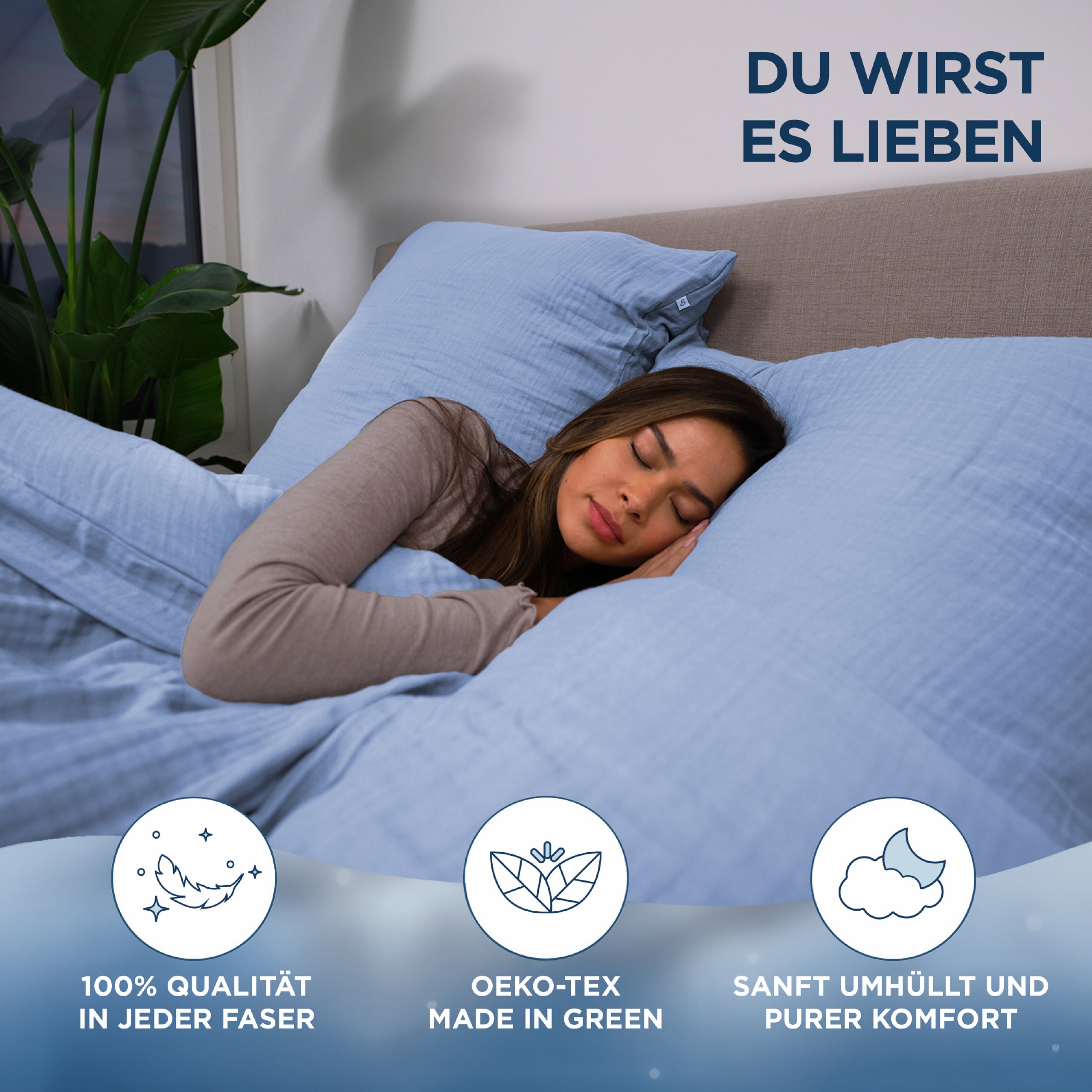 Musselin Bettwäsche Aurora