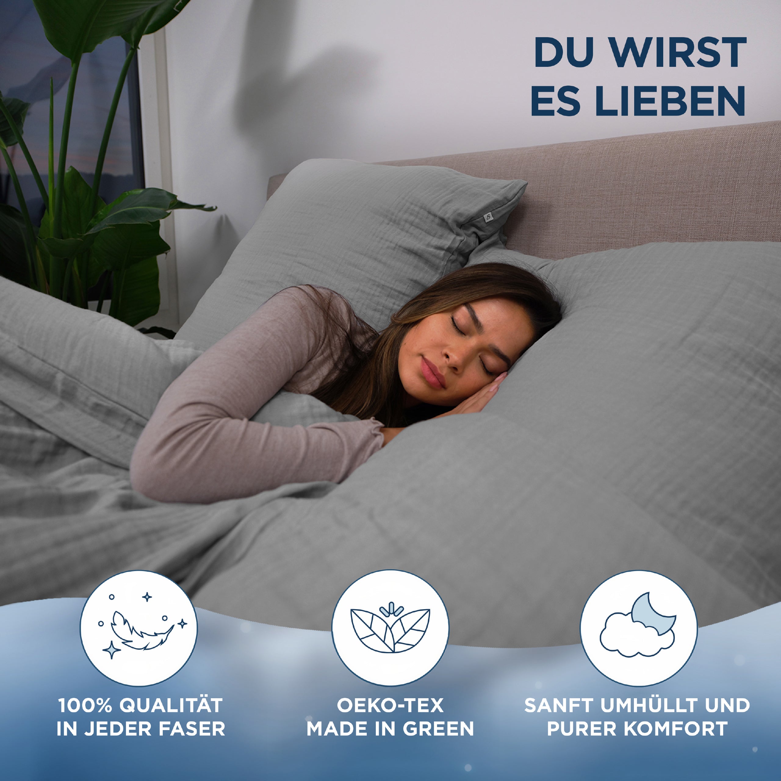 Musselin Bettwäsche Aurora