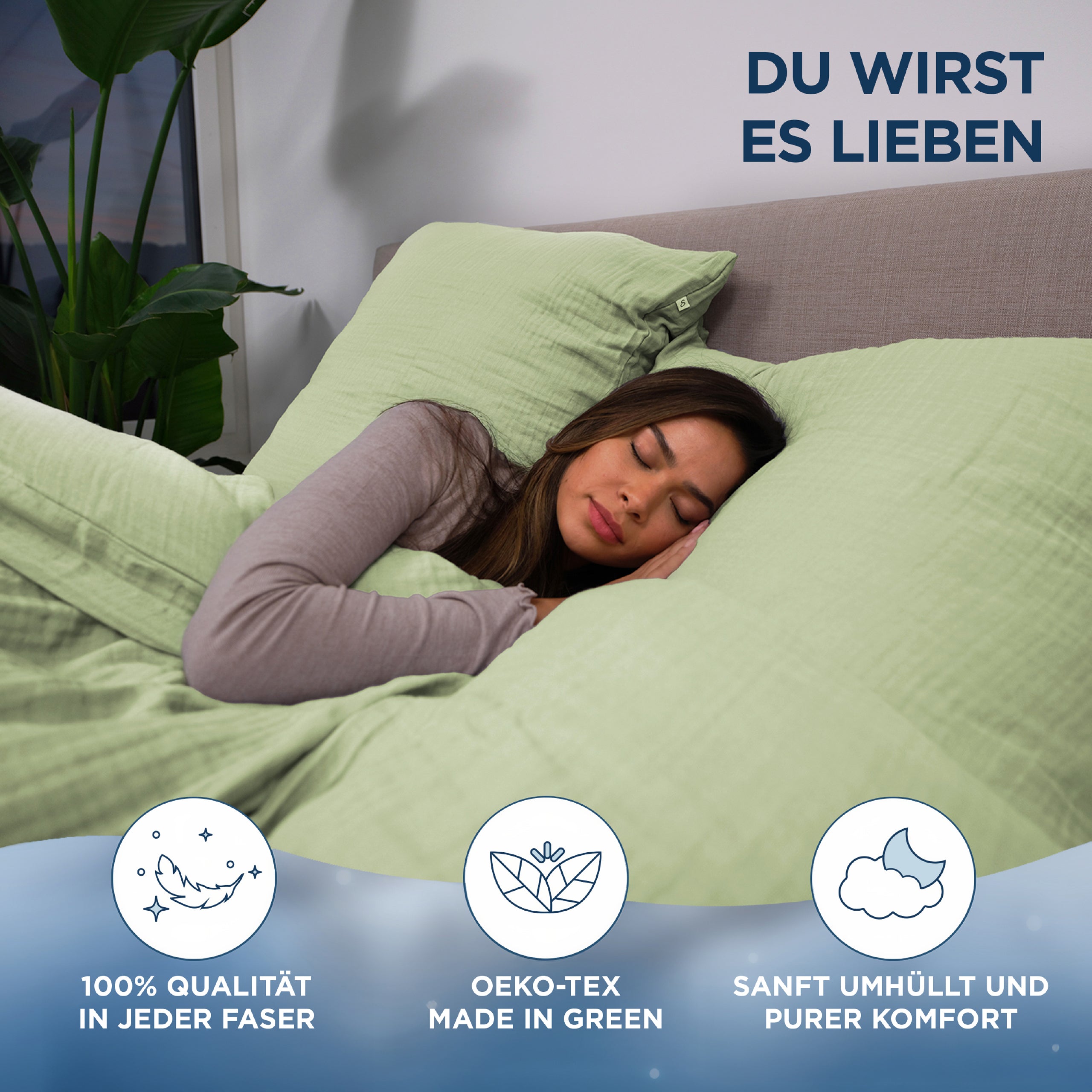 Musselin Bettwäsche Aurora