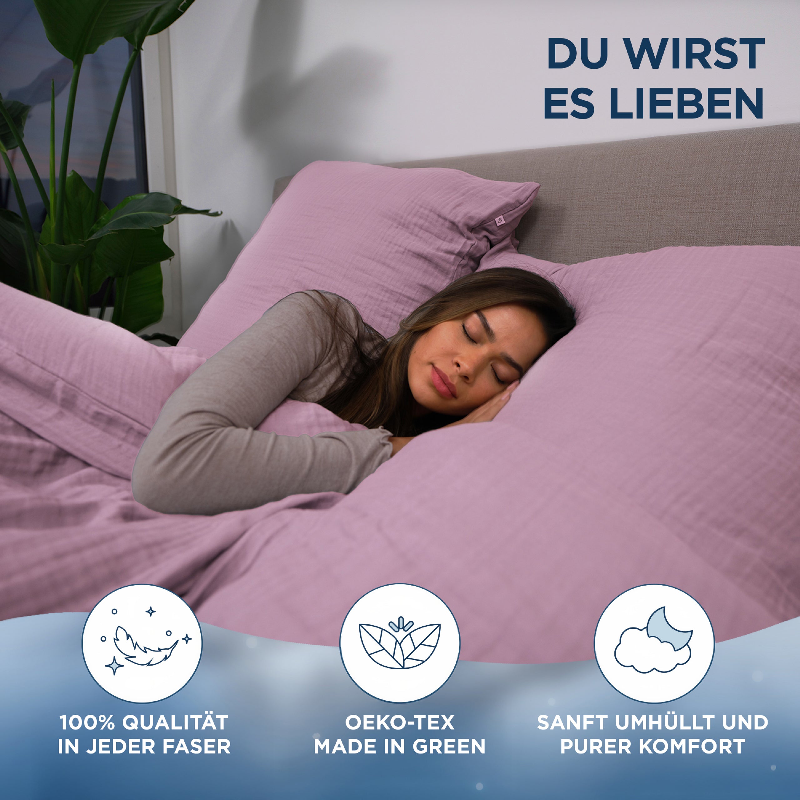Musselin Bettwäsche Aurora