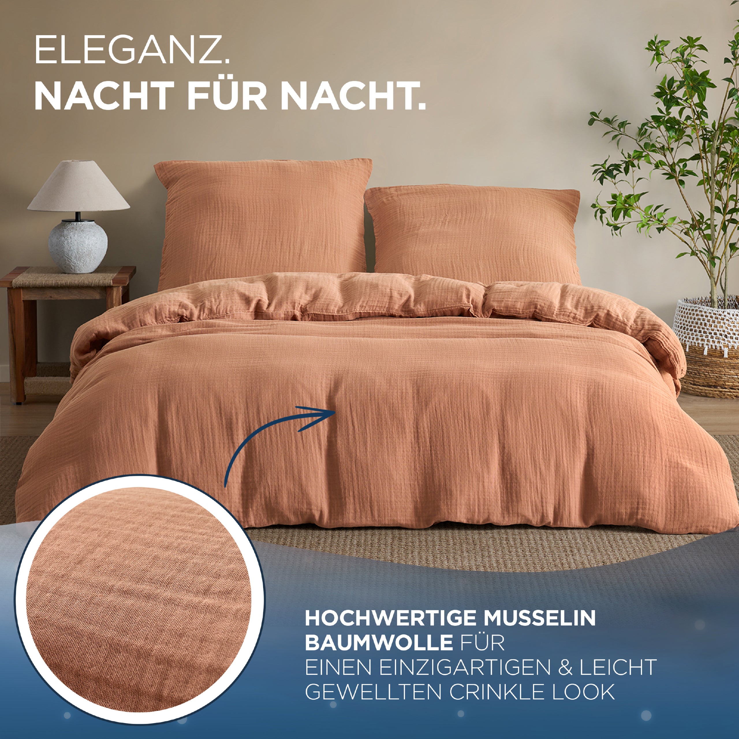 Musselin Bettwäsche Aurora