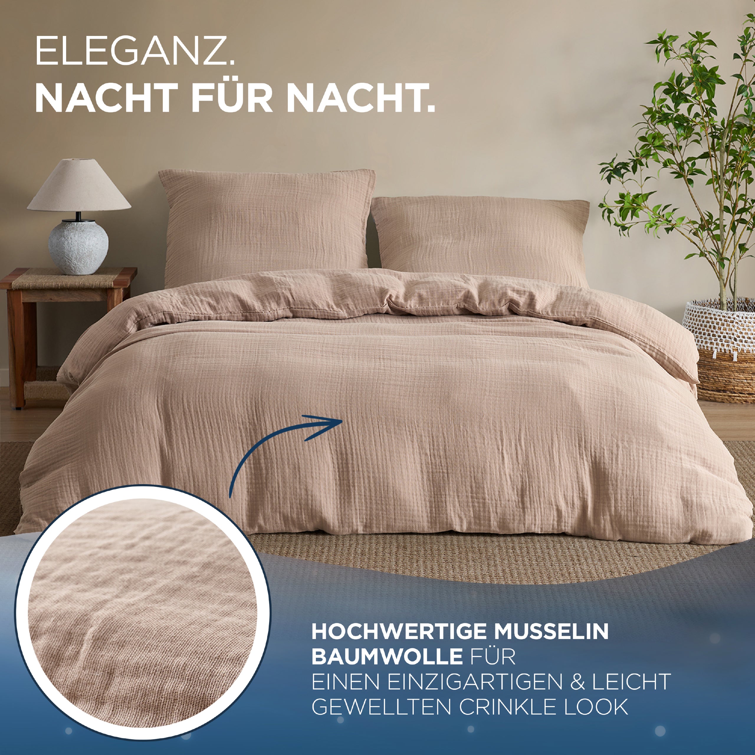 Musselin Bettwäsche Aurora