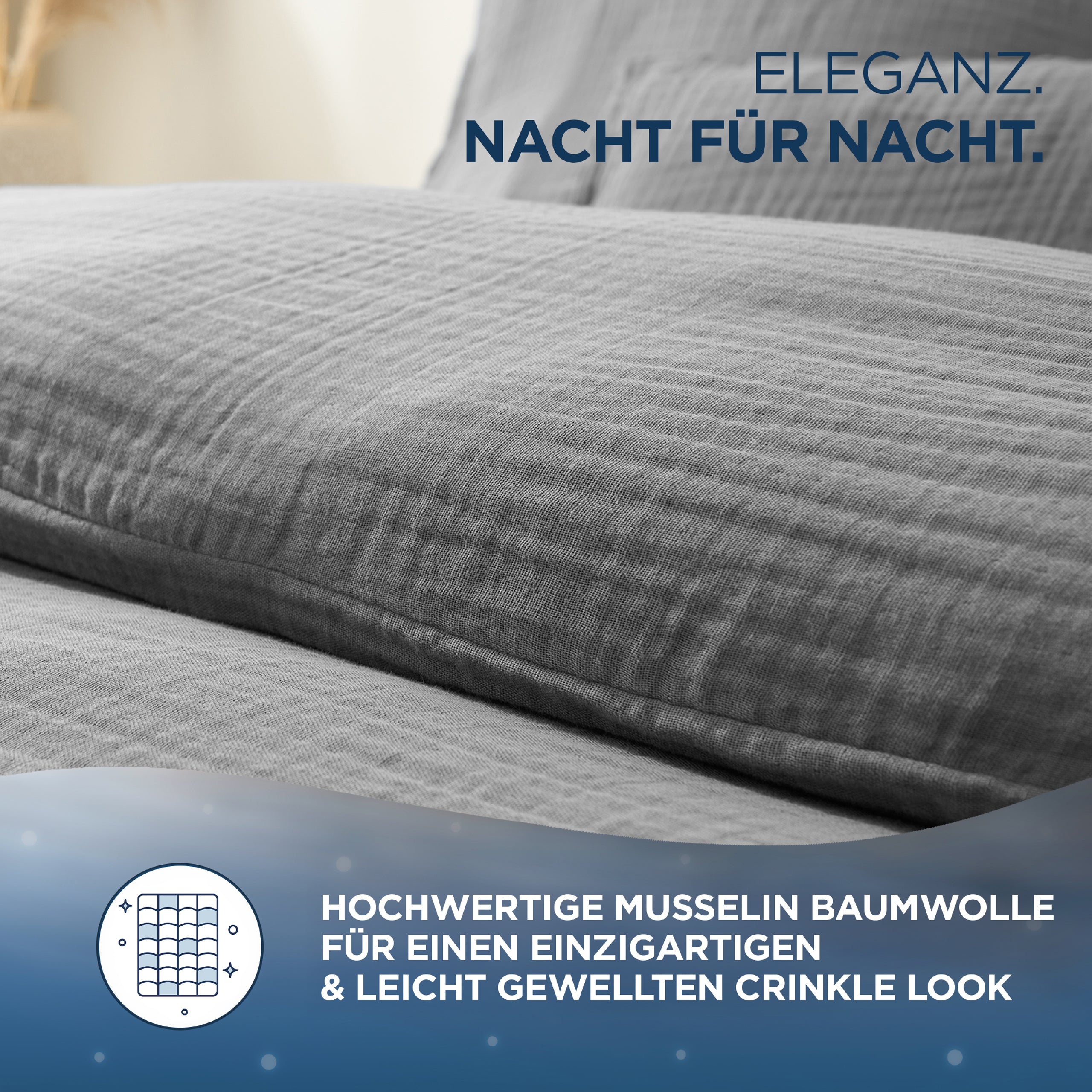 Musselin Bettwäsche Aurora