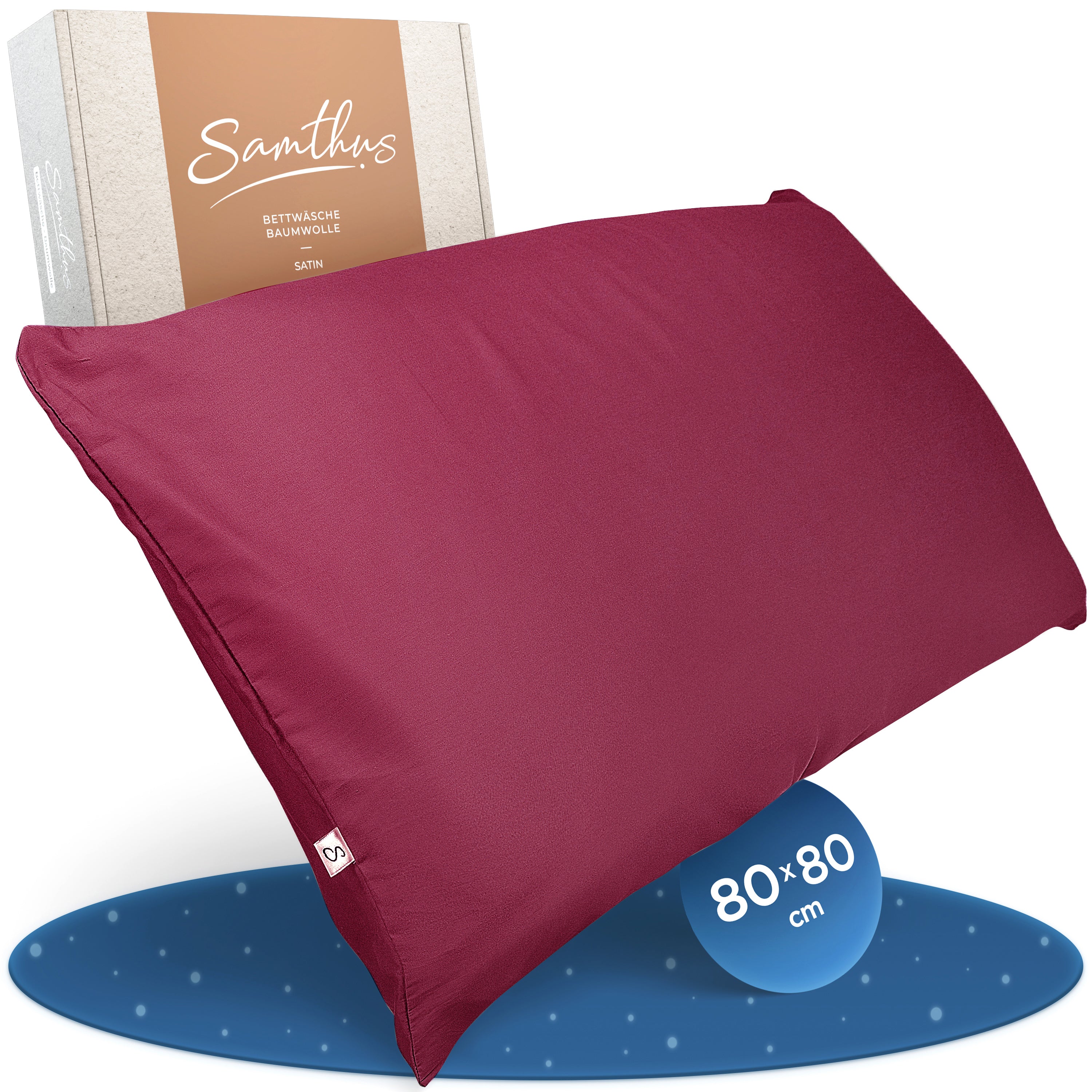 Baumwollsatin Kissenbezug Aluna