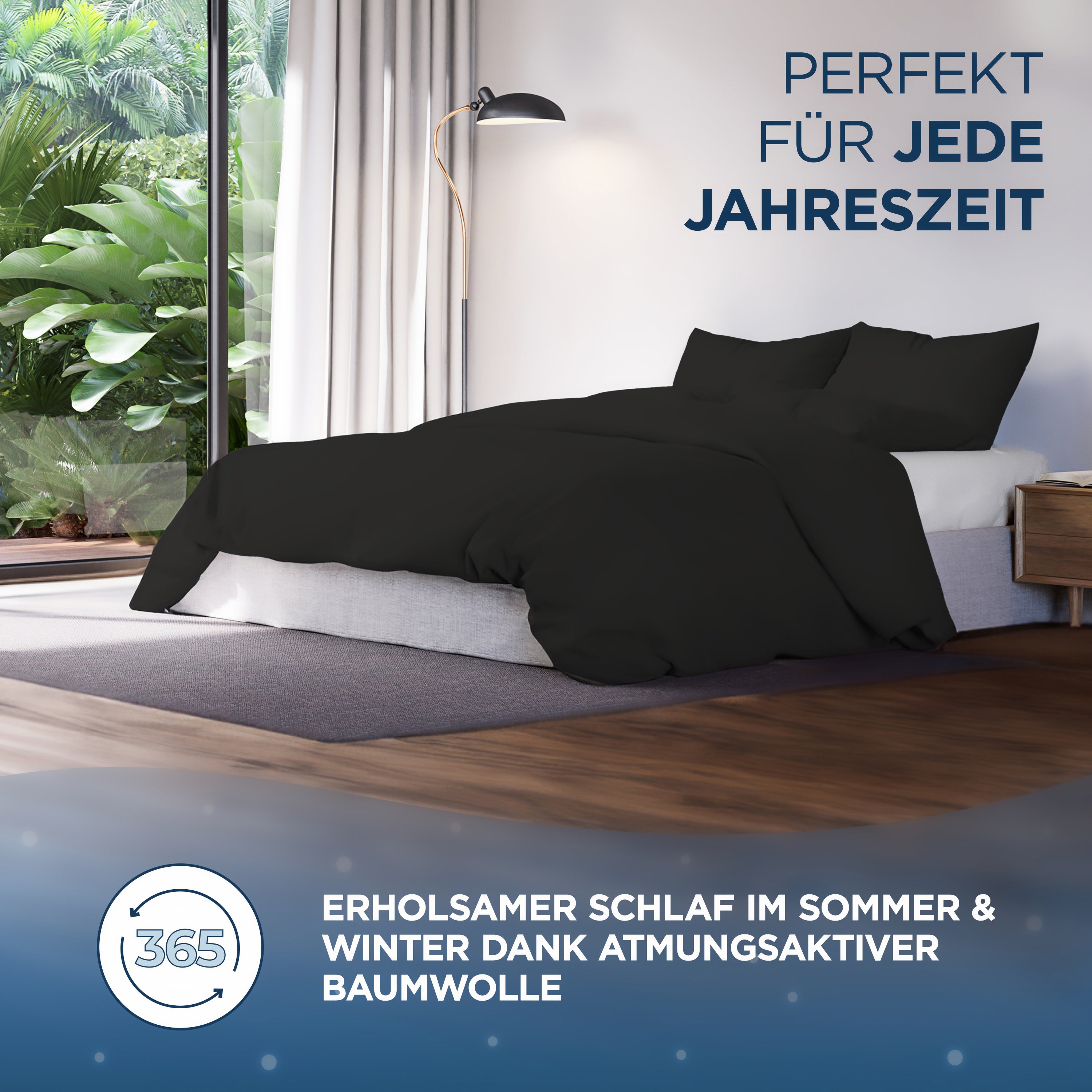 Baumwollsatin Bettwäsche Set Aluna Samthus