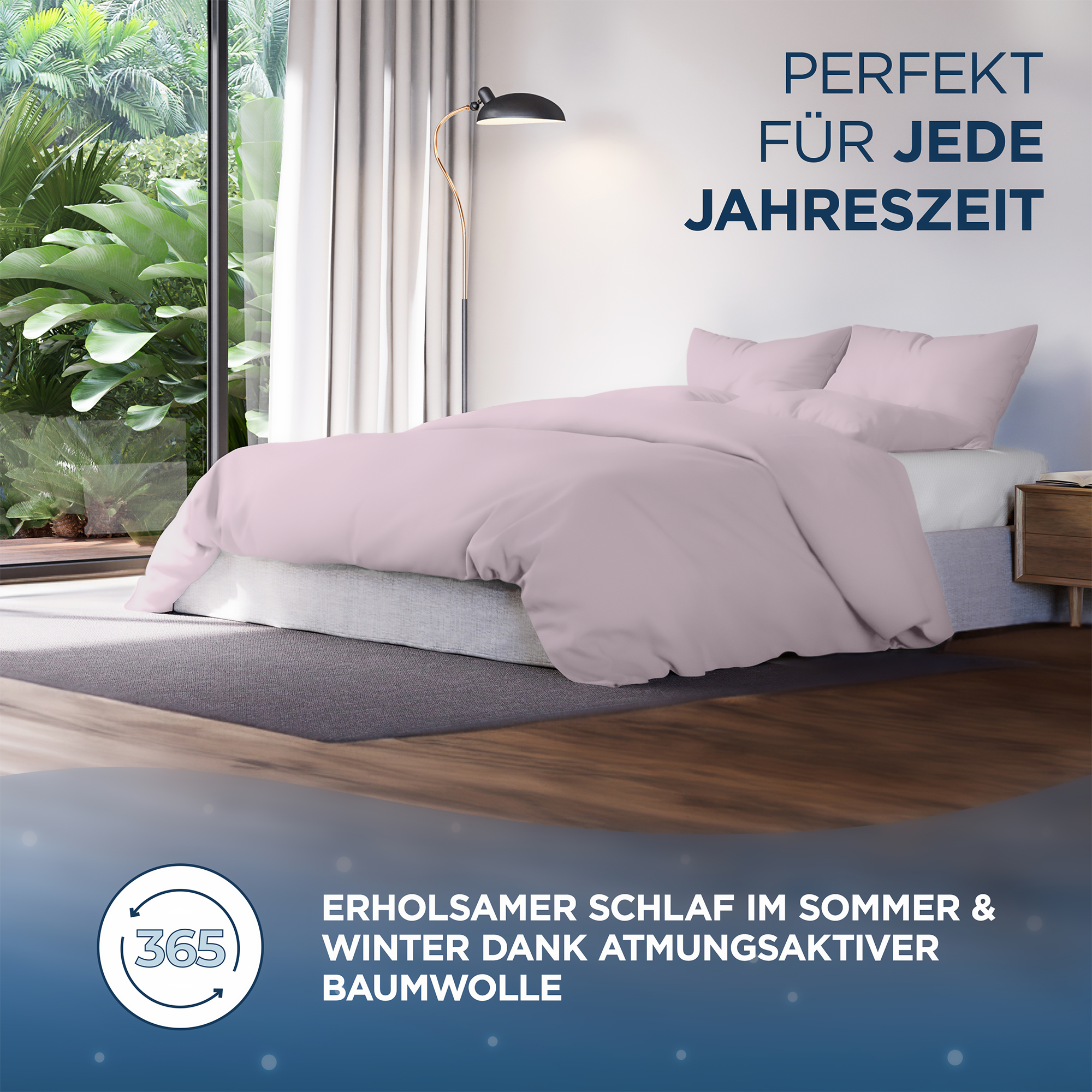 Baumwollsatin Kissenbezug Aluna Samthus