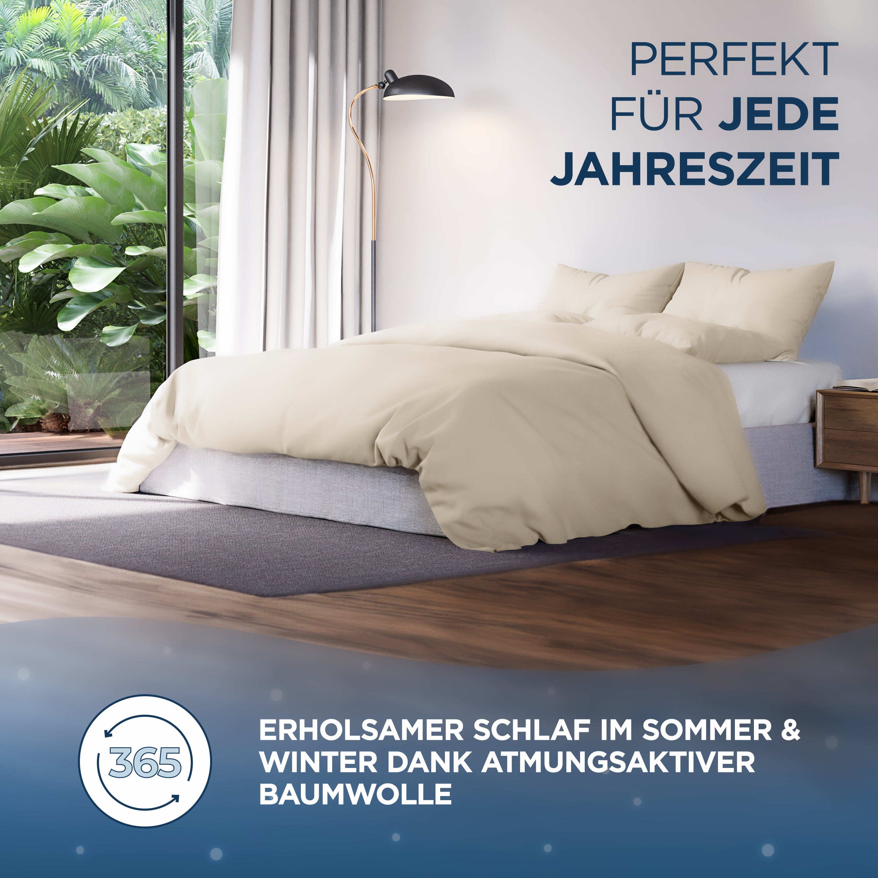 Baumwollsatin Kissenbezug Aluna Samthus